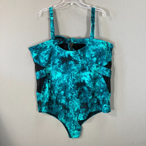 Torrid Swimsuit Swim One Piece Underwire Plus Size 5 Regular Mesh Inserts NWOT  - Picture 4 of 12