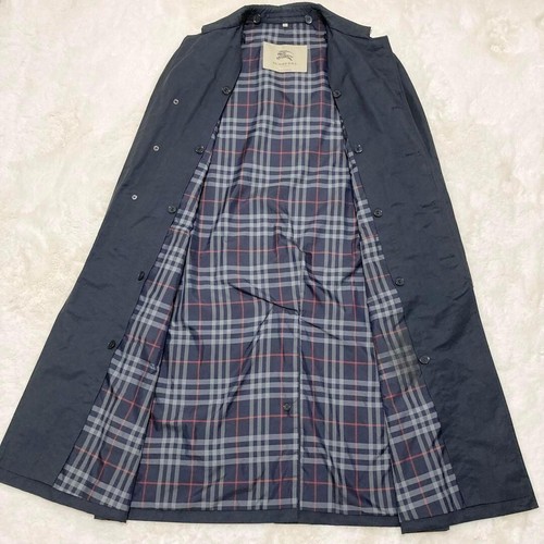 BURBERRY London England single trench coat Color Black Men's 48 ship from JPN. - Picture 8 of 15