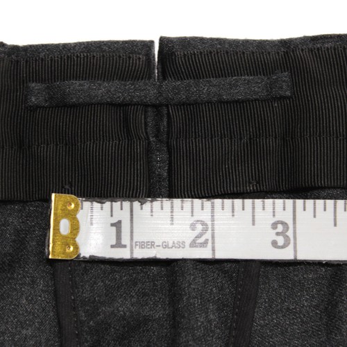 Incotex NWT Pleated Dress Pants Size 56 (40 US) Tapered Fit In Gray 100% Wool - Picture 6 of 17