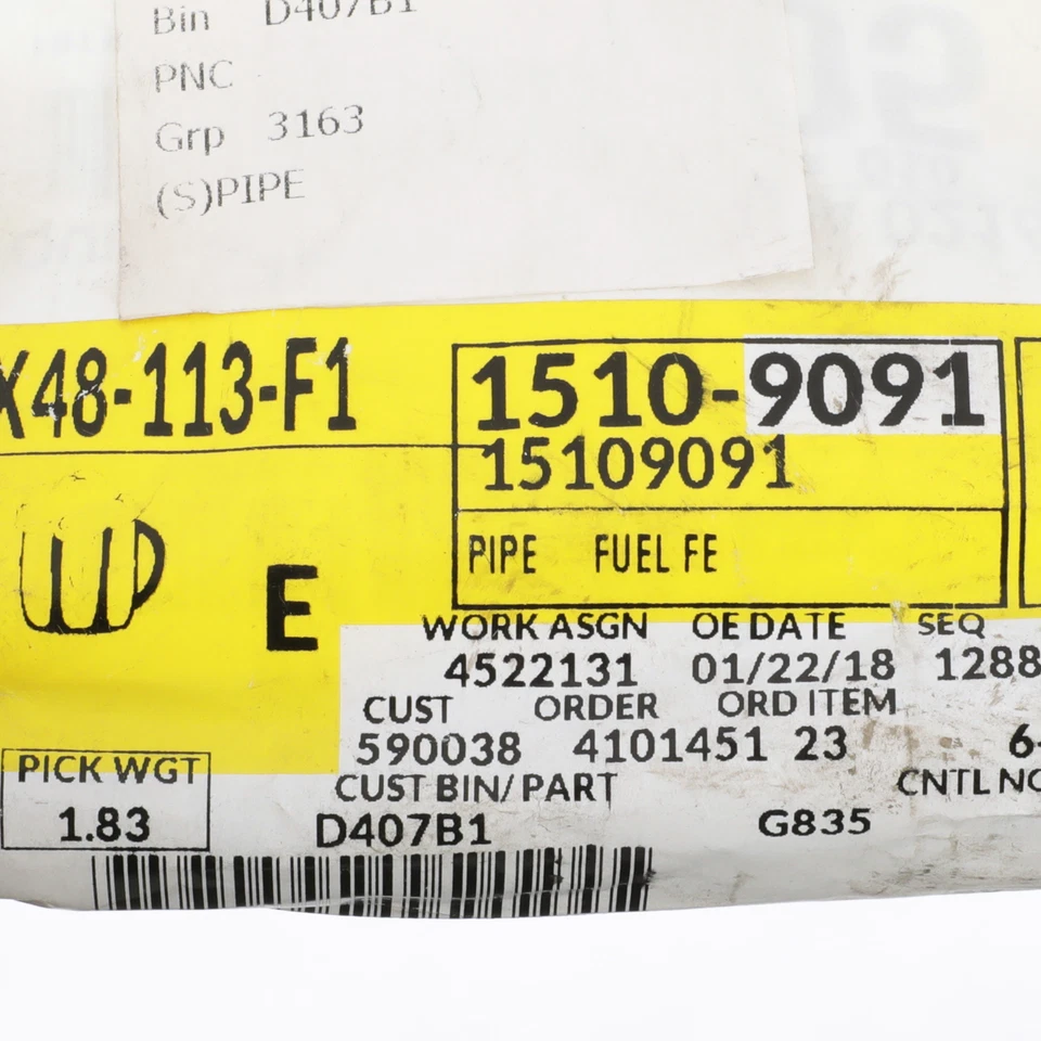 OEM NEW Rear Fuel Feed Line Hose Assembly 97-05 Blazer Bravada Jimmy 15109091 - Image 3 of 3