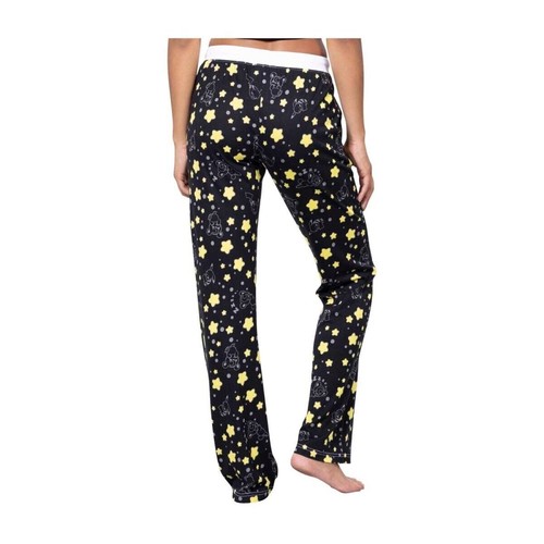 Pokemon Pikachu & Teddiursa Black & Yellow Lounge Pants 2XL Women RG6/22 - Picture 4 of 5