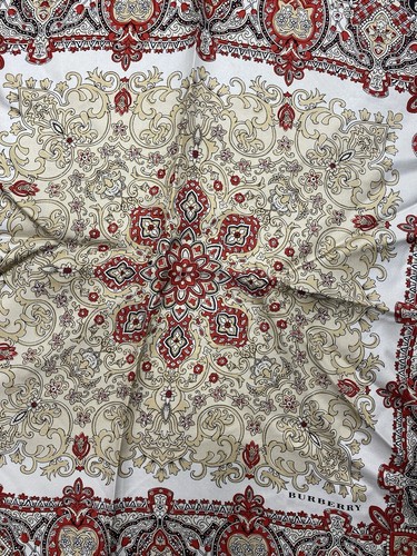 BURBERRY FOULARD DONNA WOMAN SCARF VINTAGE JHD10208 - Foto 5 di 6