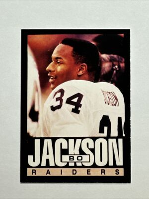 #ad Bo Jackson Raiders #34 1990 Promo Oddball 🎖️Quantity🎖️ $2.39