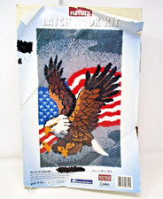 Vintage Eagle Latch Hook Kit Art of Leadership Patriotic Americana
