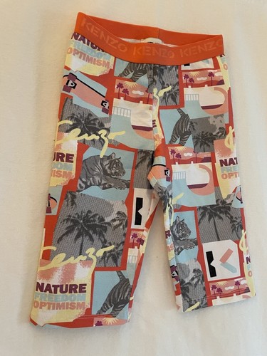 Kenzo Kids Pants Orange Logo 10A Cotton - Picture 3 of 14