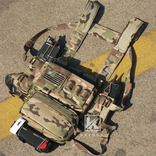 Krydex MK3 MK4 Micro Fight Truhe Rig Chassis Taktisches Magazin Etui Träger MC Camouflage - Bild 2 von 16