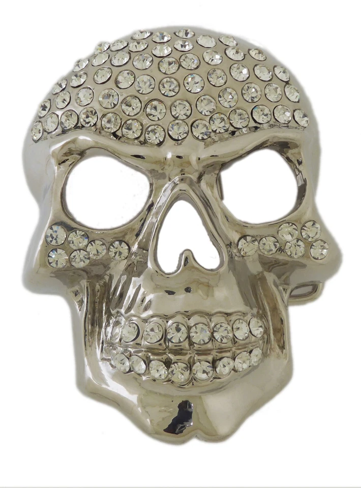 Calavera Esqueleto Tatuaje Metal Cinturón Hebilla Halloween Fiesta Disfraz Hombres Mujeres Nuevo Foto 2 de 4