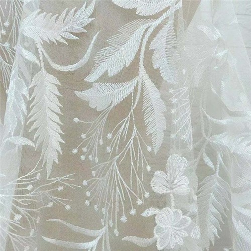 Spitze Stoff Stickerei Blume Netz Braut Hochzeitstuch Zum Selbermachen Materialien von 1 Yard - Bild 5 von 7