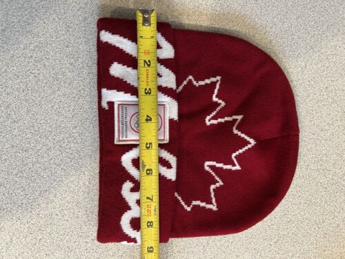 Molson Canadian Knit Hat Beanie NEW Red Adult Unisex CANADA - Picture 4 of 4