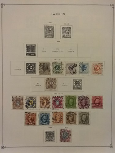 Sweden Stamps 1872-1958 Regular & Official - Picture 3 of 12