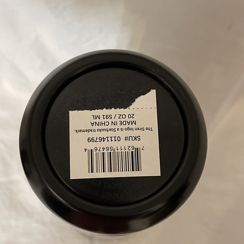 Bouteille d'eau Starbucks édition Las Vegas en acier inoxydable noir 20 oz - Photo 14/15