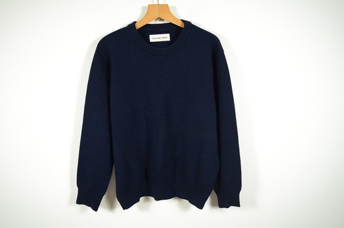 UNIVERSAL WORKS _ HERREN RUNDHALS STRICK MERINOWOLLMISCHUNG PULLOVER _ Gr. L