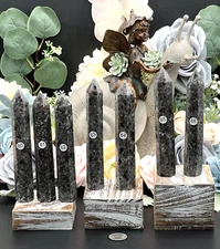 Natural Yooperlite 5-6" Points uv- reactive Free ship & Gift