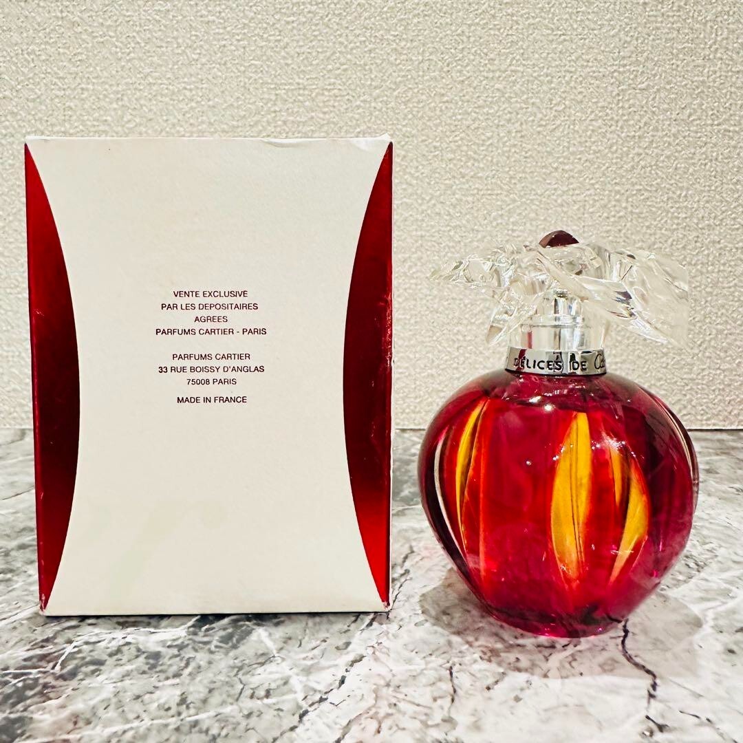 【美品】Cartier＊DÉLICES DE CARTIER EdT 50ml Delices de cartier Eau Fruitte by Cartier 1.6 oz / 50 ml Edt
