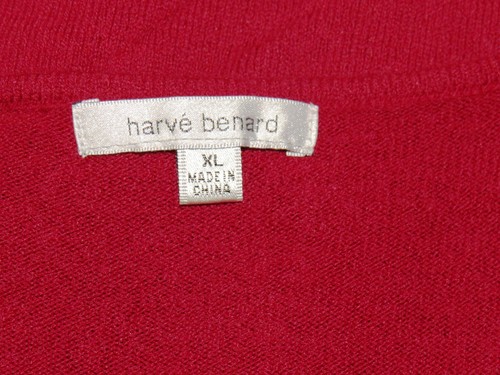 Women's XL Harve Benard Sleeveless Dark Red Sweater 100% Soft Acrylic Stretch - Picture 2 of 9