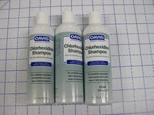 Davis Chlorhexidine Shampoo, 3 PK, Dogs, Cats, Puppies, Kittens, 12 oz