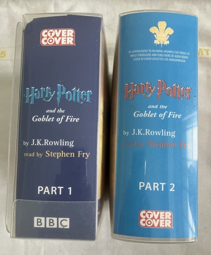 Harry Potter und der Feuerkelch Teil 1 & 2 Audio Kassette Band Sets BBC SHD