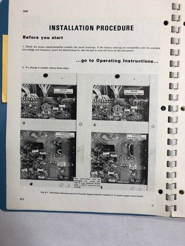 Tektronix D40 Single Beam Display Unit Instruction Manual - Picture 4 of 12