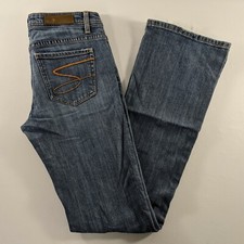 Seven7 Flare Blue Denim Jeans Womens Size 28