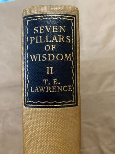 T E LAWRENCE- "SEVEN PILLARS OF WISDOM" TWO VOLUMES REPRINT SOCIETY 1939 VGC - Picture 10 of 22