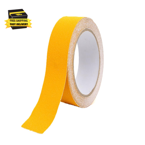 Grip Tape anti Slip Tape 1 Inch, 33 Feet, Yellow Heavy Duty Non Skid Tape for St