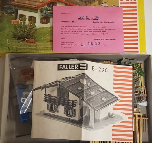 Vintage Faller House B-296 HO Scale Box Unassembled  - Picture 3 of 6