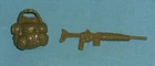 vintage G.I. GI JOE gijoe RECONDO WEAPONS PARTS LOT backpack + gun FREE SHIP