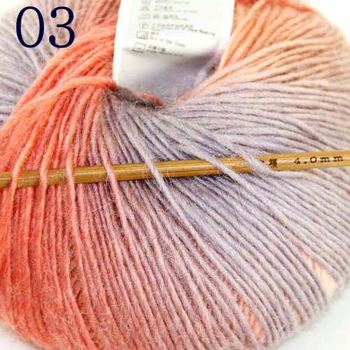 Sale 3Ballsx50gr Rainbow Blankets Rug Shawl Cashmere Wool Hand Crochet Yarn 03 - Picture 2 of 12