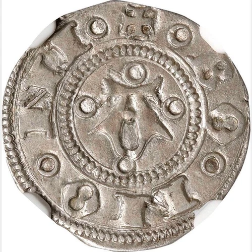 1376-1401 Italy 1 Bolognino. NGC AU 55