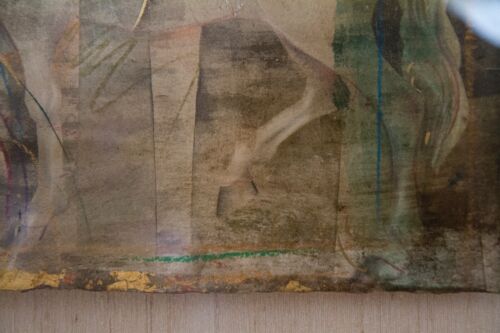 CSABA MARKUS ORIGINAL PAINTING - SIGNED - 41x41 Mixed Media w/ Gold Leaf - Picture 8 of 15