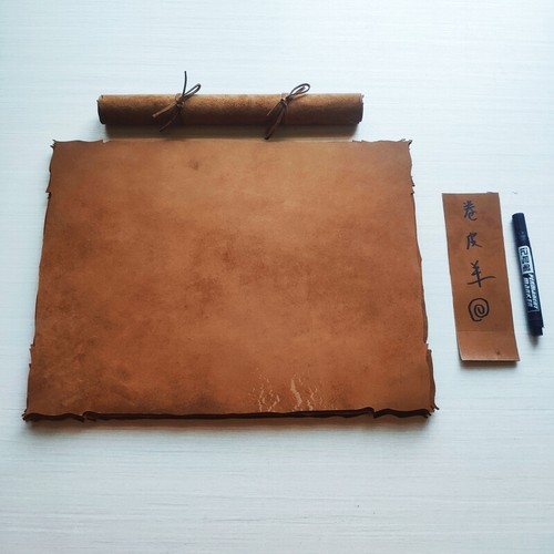 1x Retro Handmade Parchment Real Sheepskin Writing Paper for Special Card Crafts - Picture 8 of 12