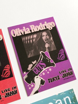 Olivia Rodrigo GUTS TOUR Tokyo Limited Trading Card Set 27th