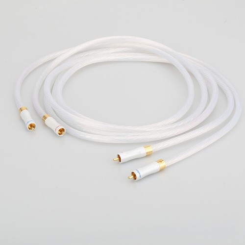 Audiocrast 6N OCC Silver plated RCA cable Analog cable audio interconnect cable - Picture 2 of 10