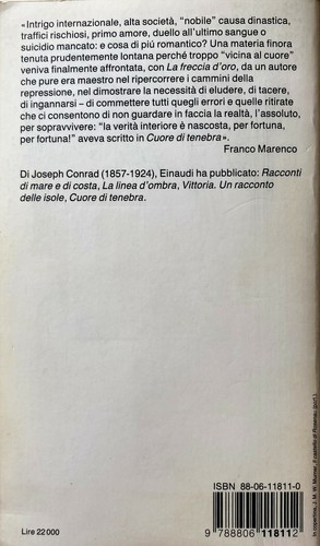 JOSEPH CONRAD LA FRECCIA D'ORO GIULIO EINAUDI 1990 - Picture 4 of 4