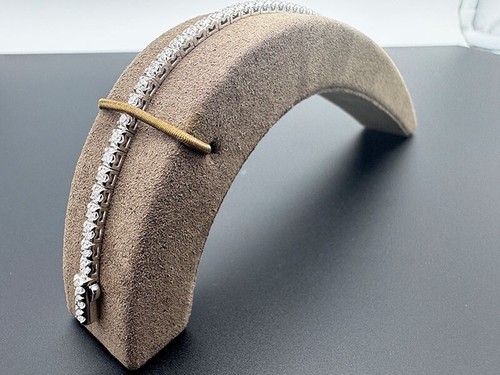 ZEN DIAMOND TENNIS ARMBAND IN 750 / 18 K WEIßGOLD MIT CA. 2 CT. D/SI BRILLANTEN - Bild 3 von 5