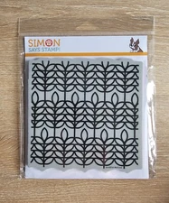 Simon Says Stamp - Mod Leaf - Rubber Cling stamp, NIP