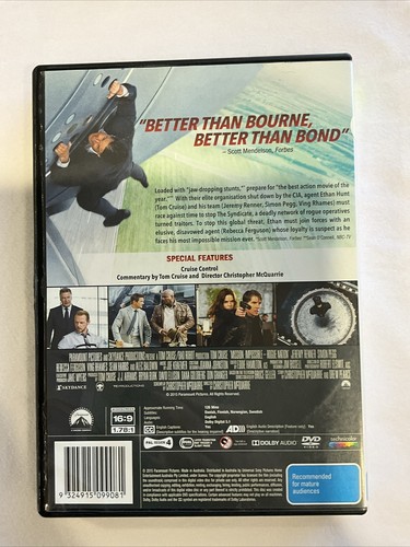 Tom Cruise X 10 DVD Region 4 Mission Impossible Days Of Thunder All Right Moves - Bild 11 von 21