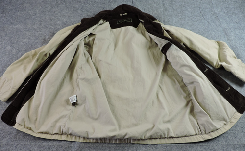 Eddie Bauer Mens Large Khaki Barn Chore Field Corduroy Collar Button Jacket - Picture 2 of 21