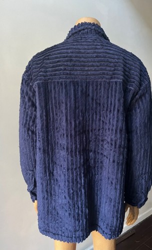 2-teilig Herren Kunstfell blau Isoliert Jacke Mantel Hose Anzug Set 2XL - Bild 6 von 6