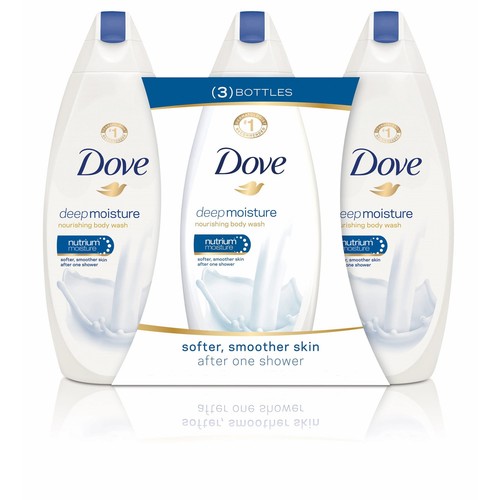 Dove Deep Moisture Nourishing Body Wash, 24 oz, Pack of 3 - 第 1/3 張圖片