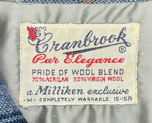 Cranbrook Vintage Flannel Men's Button Up Long Sleeve Shirt Size 15-15 1/2 - Picture 6 of 11