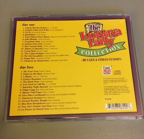 The Louisiana Party Collection 2 CDs 30 Cajun & Zydeco Classics - Ships Free - Picture 2 of 6