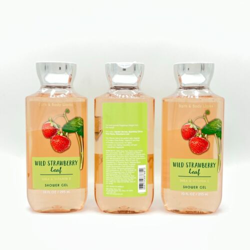 Bath & Body Works Wild Strawberry Leaf Duschgel 3er-Pack, je 10 Unzen - Bild 2 von 3