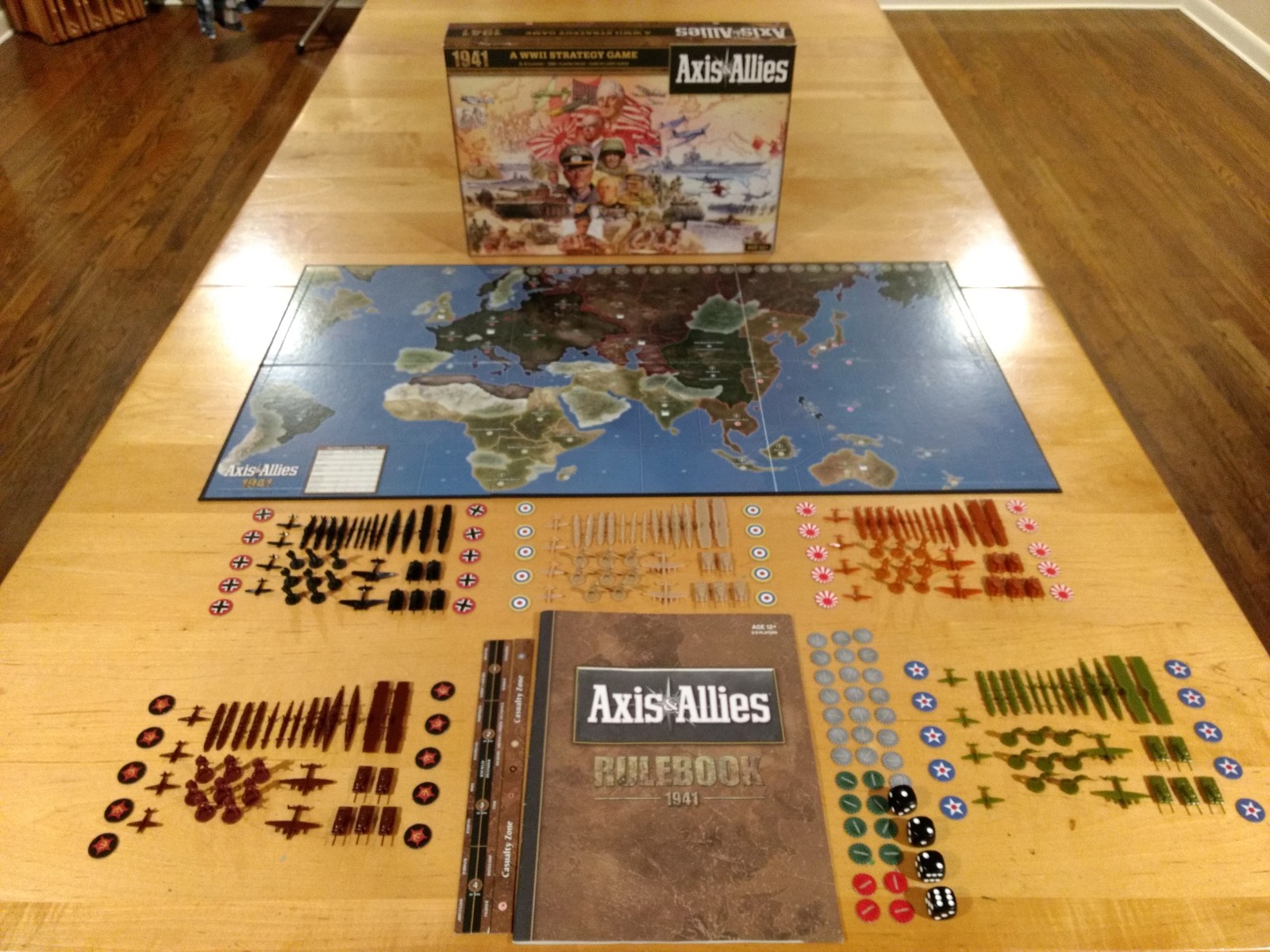 Eje y aliados 1941 juego de mesa gran condición Completa Eje y aliados 1941 juego de mesa gran condición Completa