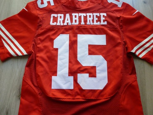 Vintage NFL Nike ON FIELD 49ERS #15 CRABTREE Football Jersey Men's 44 READ* - Picture 12 of 13