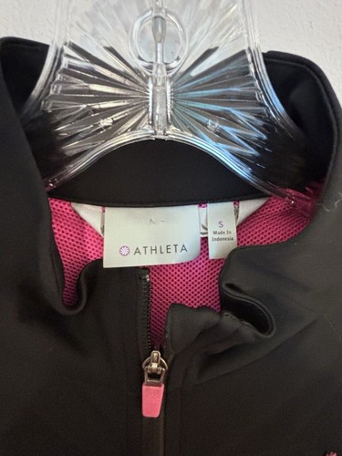 Athleta Queen of the Mountain Black Jacket Running Reflective Small-READ - Picture 7 of 15