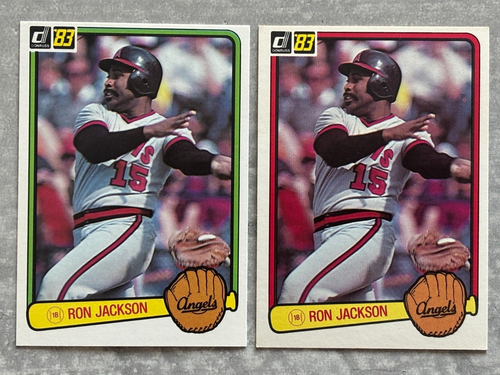 (2) 1983 Donruss RON JACKSON "Border Color" Variation Error Baseball Cards #639 - 第 1/2 張圖片