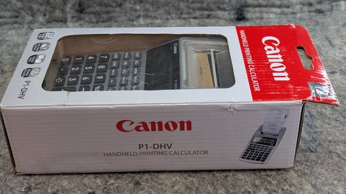 🔥New Unopened🔥 Canon P1-DHV, 12-Digit Handheld Portable Printing Calculator - Picture 7 of 12
