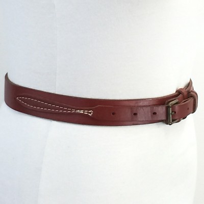 ヴィンテージ　ベルト Vtg 80s 90s LL Bean Sz 28 Double Strap Leather Belt Made In