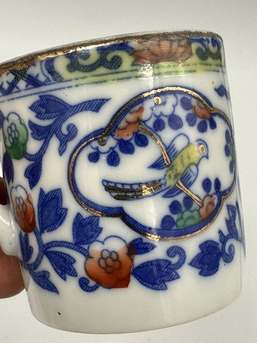 5 Antique Imari Demitasse Gilded Hand painted Porcelain Cup and Saucer - Picture 3 of 10